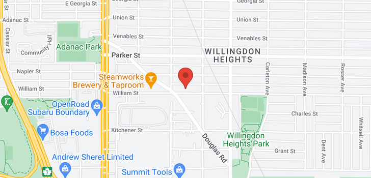 map of 3935 WILLIAM STREET